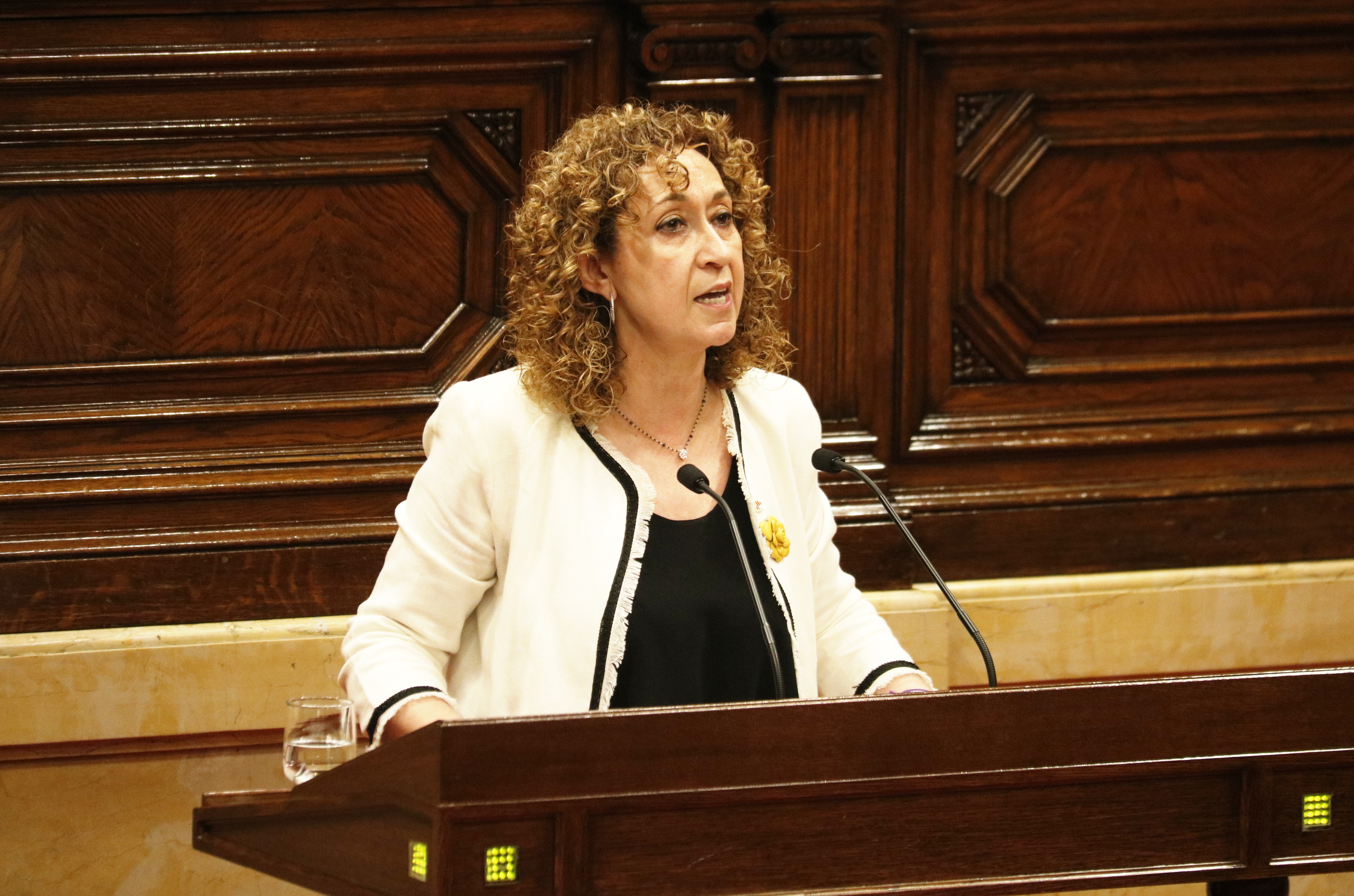 Justice Minister Esther Capella in Catalan Parliament on June 26, 2019 (Gerard Artigas/ACN)